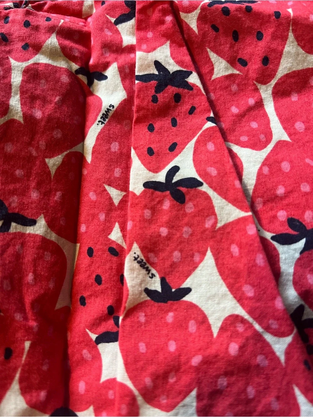 Carter's Red and Navy Strawberry Print Dress with Bow